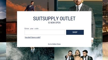 The Suitsupply Online outlet is BACK