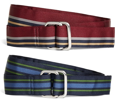 Brooks Brothers Ribbon Stripe Belts | Spring Temptation: New Affordable Men’s Style Arrivals for 2016 on Dappered.com