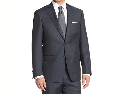 Franklin Tailored Blue Sharkskin Suit | Amazon' s House Label Clothing picks on Dappered.com
