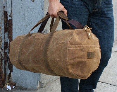 Gustin Made in the USA Waxed Canvas Duffel | Spring Temptation: New Affordable Men's Style Arrivals for 2016 on Dappered.com