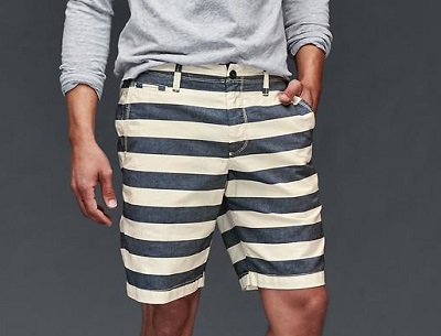 GAP Striped "Everyday" Shorts