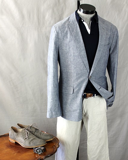 With a Polo and Casual Linen Pants | How To Wear It: The Lightweight, Light Color Sportcoat on Dappered.com
