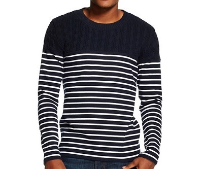 Target Slim Fit Cable Colorblock Sweater