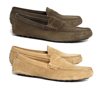 Brooks Brothers Horween Suede Driving Mocs