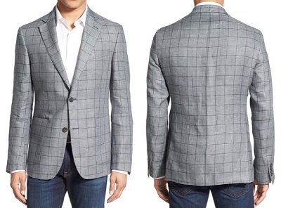 Nordstrom Partially Lined Linen Sportcoat