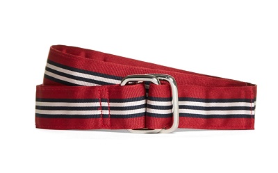 BB stripe ribbon belt