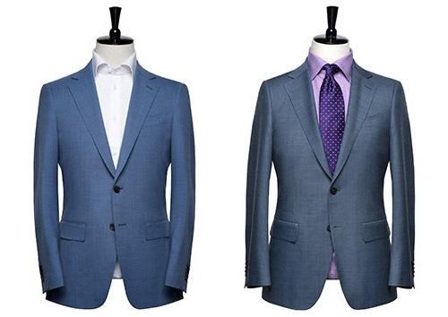 Spier and Mackay Ocean or Steel Blue Wool Suit