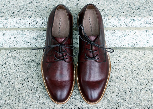 BR Dean Burgundy Leather Lace-Ups
