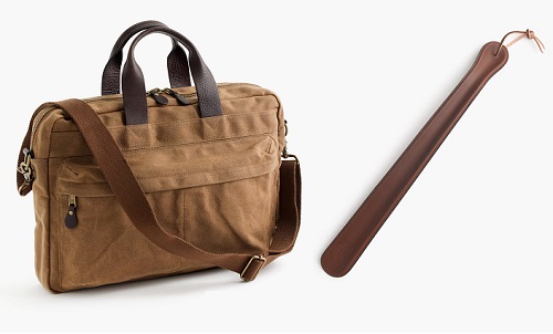 J. Crew Briefcase and Boothorn