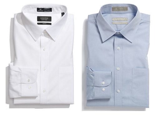 Two Nordstrom Trim Fit Dress Shirts