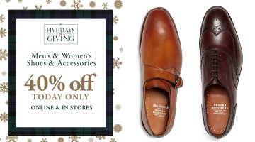 Quick Picks: Brooks Brothers 40% off Select Shoes & Accessories