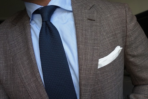 Kent Wang Made in Italy Grenadine Necktie