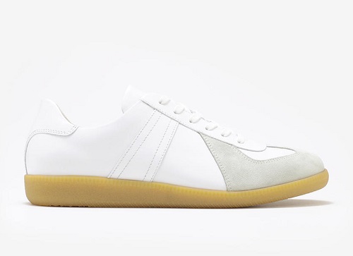 Gustin Army Trainer in White / Gum