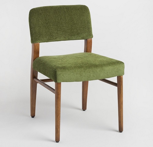Green Elysse Split Back Upholstered Chairs