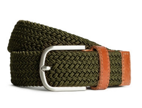 H&M Green Elasticized Belt