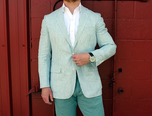 Brooks Brothers Striped Linen Sportcoat