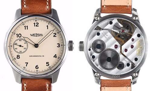Weiss Special Issue Mechanical Field Watch w/ Latte Dial
