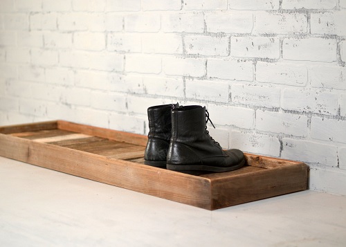 Reclaimed Wood Boot Tray