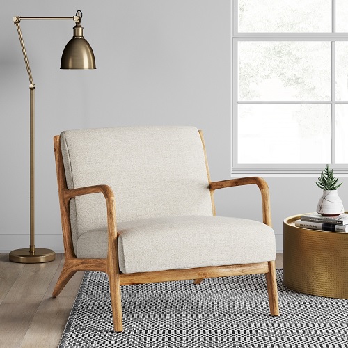 Project 62 Esters Wood Arm Chair Husk