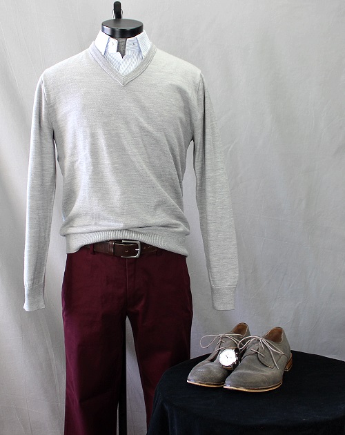 How To Wear It: Burgundy Chinos | Dappered.com