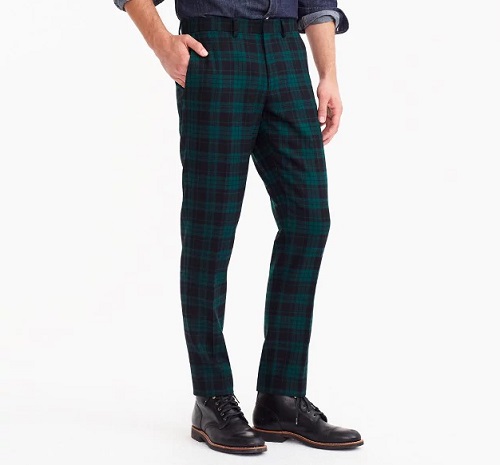 Ludlow Slim-fit Pant in Wool Tartan