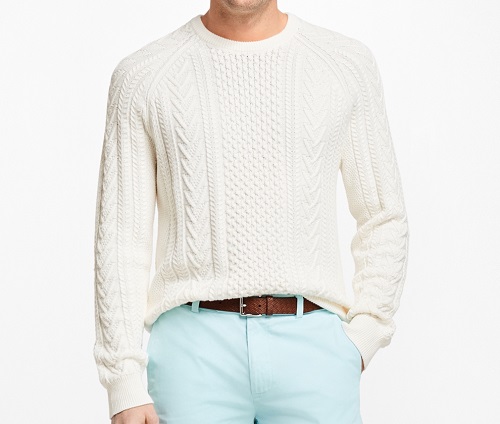 BB Cotton Fisherman Crewneck Sweater
