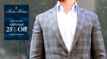 Brooks Brothers: Extra 25% off Clearance Items