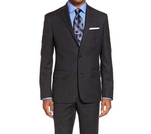 Nordstrom Classic Fit Charcoal Wool Suit