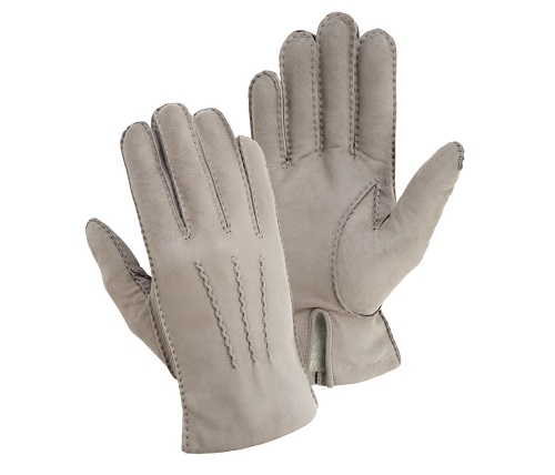 Suitsupply Grey Suede Gloves