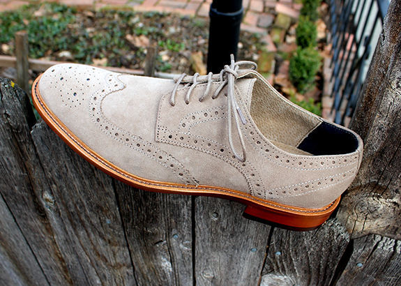 In Review: The Banana Republic Suede "Waller" Wingtip | Dappered.com