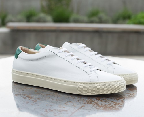 Gustin Made in Italy White/Green Sneakers