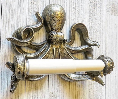 Octopus Toilet Paper Holder from South Texas Home Decor