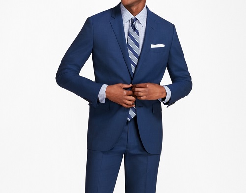 Brooks Brothers Milano Fit BrooksCool Tic Suit