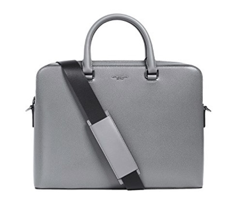 Michael Kors Harrison Double Pocket Leather Briefcase