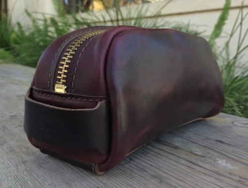Made in the USA Gustin Horween Leather Dopp