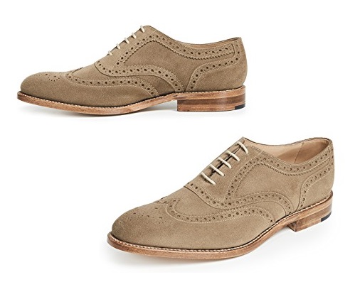Loake L1 Suede Oxford Wingtips