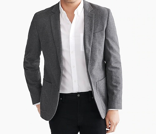 J. Crew Factory Thompson Blazer in Brushed Cotton