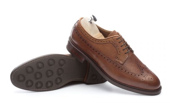 Meermin Chestnut Country Calf Long Wing Bluchers