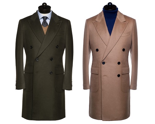 Spier & Mackay Double Breasted Wool/Cashmere Overcoat
