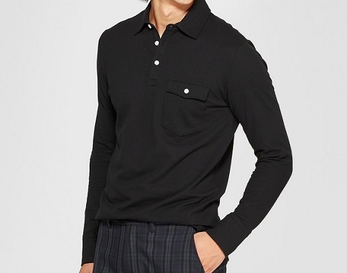 Target Goodfellow & Co Long Sleeve Pique Polo Shirt