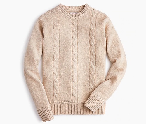 Wallace & Barnes Cableknit Crewneck Sweater