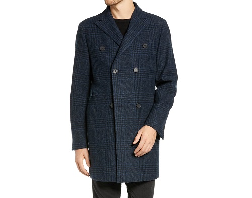 1901 Jackson Extra Trim Fit Wool Overcoat