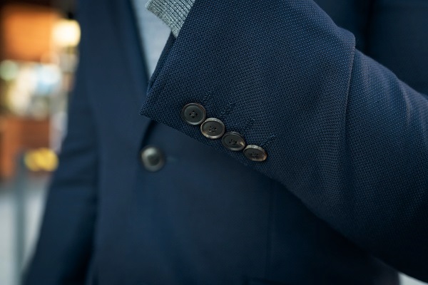 Brand Buttoned Down Mens  Slim Fit Italian Wool Windowpane Sport Coat 