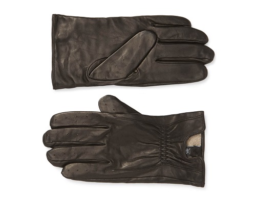 Nordstrom Cashmere Lined Perforated Deerskin Gloves