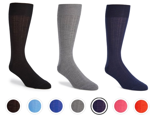 Calibrate Solid Merino Wool Blend Socks