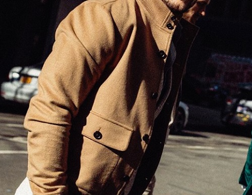 Suitsupply Camel Bomber