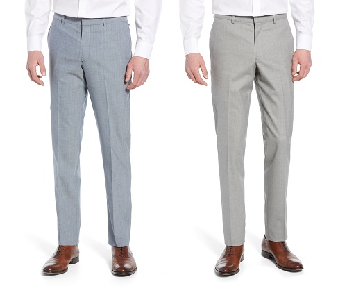 Nordstrom Tech-Smart Trim Fit Stretch Wool Travel Trousers