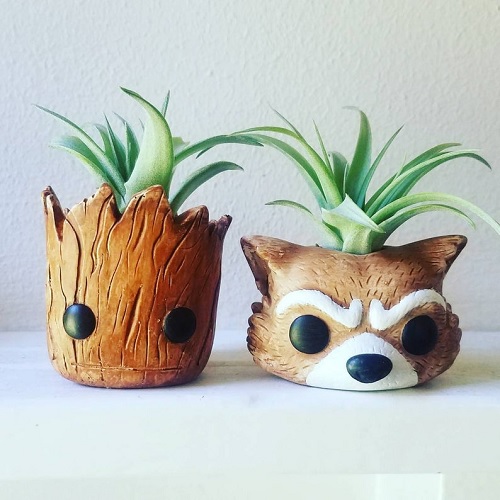 Groot & Rocket planters