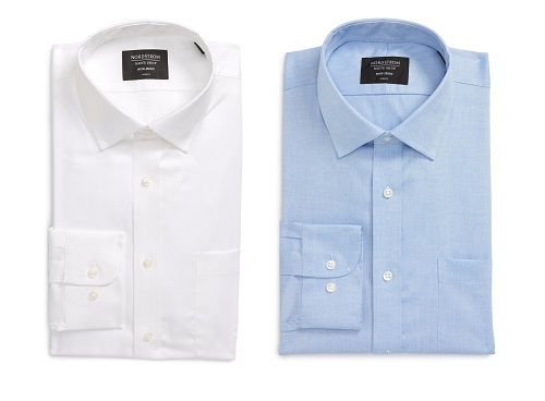 Nordstrom Trim Fit Non-Iron Solid Dress Shirt