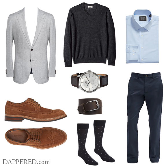 Style Scenario: First Day it Feels Like Fall - Business Casual | Dappered.com